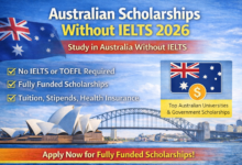 Australian Scholarships Without IELTS 2026 fully funded for international students
