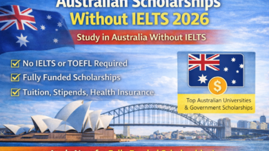 Australian Scholarships Without IELTS 2026 fully funded for international students