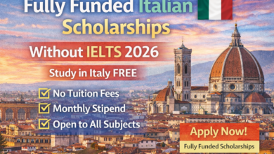 Italian scholarships without IELTS 2026 fully funded study in Italy