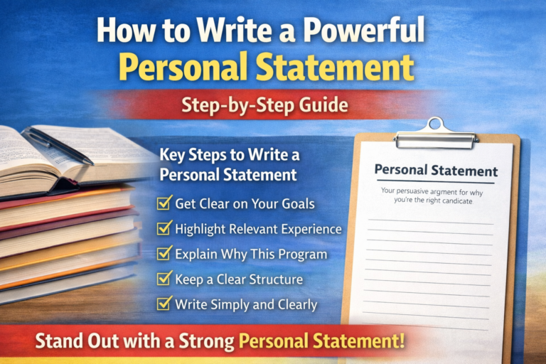 How to Write a Winning Personal Statement for Scholarships and University Applications