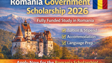 Romania Government Scholarship 2026 fully funded study in Europe