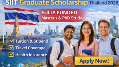 SIIT Graduate Scholarship Thailand 2026 fully funded master and PhD program for international students